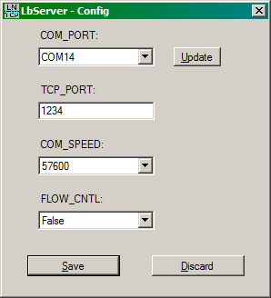 Use 57600bps without flow control