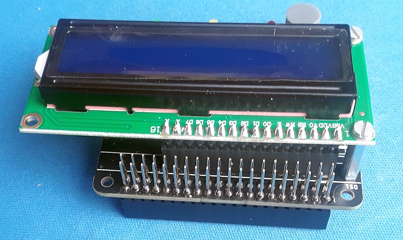 Solder LCD to pin header