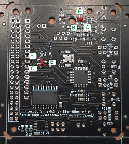 Transistors position